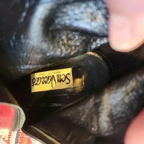 Vintage made in Italy Vaccaro boots with real rhinestones - Picture 8 of 9